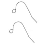 13.5 mm Ear Hooks - 316L Stainless Steel (2-pack)