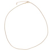 Necklace 1.3 mm serpentine mesh - Stainless steel 304L Gold x43cm