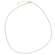 Necklace 1.3 mm serpentine mesh - Stainless steel 304L Gold x43cm