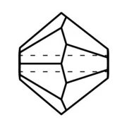Preciosa Bicones - 3 mm Round Bead - Vivid Siam x30