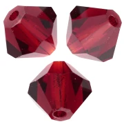 Preciosa Bicones - 4 mm Rondelle Bead - Vivid Siam x30