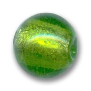Silver foil rounds  17mm Light Olivine x4