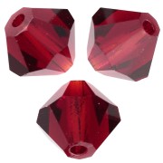 Preciosa Bicones - 5 mm Rondelle Bead - Vivid Siam x12|raw }}