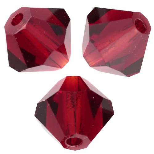 Preciosa Bicones - 5 mm Rondelle Bead - Vivid Siam x12