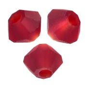 Preciosa Bicones - 3 mm Rondelle Bead - Vivid Siam Matt x30
