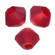 Preciosa Bicones - 3 mm Rondelle Bead - Vivid Siam Matt x30