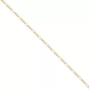 Figaro chain (1x3) 1.5mm Gold filled x 50cm