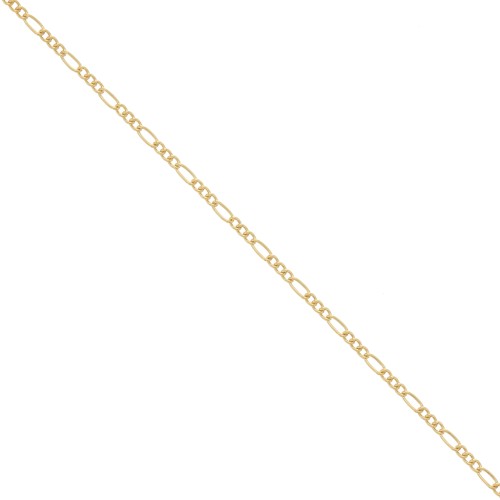Figaro chain (1x3) 1.5mm Gold filled x 50cm