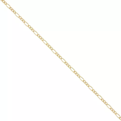Figaro chain (1x3) 1.5mm Gold filled x 50cm