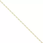 Alternating Figaro chain (1x1) 1.5 mm - Gold Filled (rolled gold) x 50cm