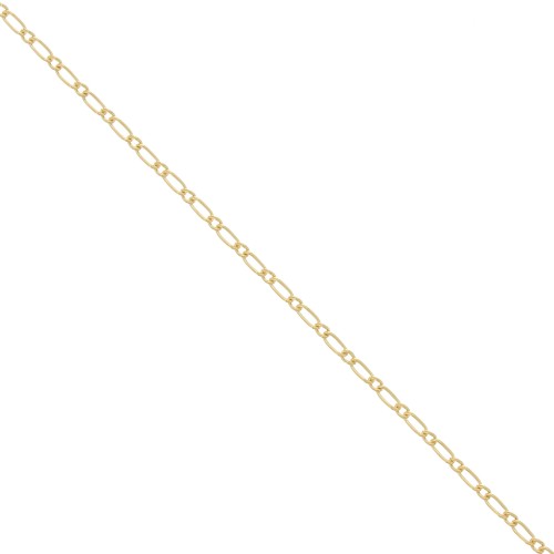 Alternating Figaro chain (1x1) 1.5 mm - Gold Filled (rolled gold) x 50cm