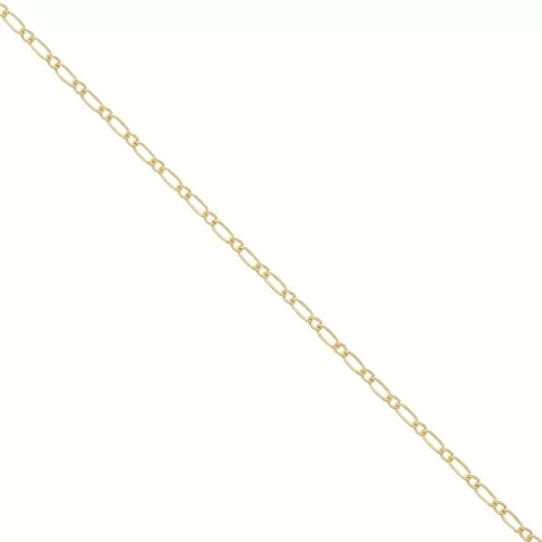 Alternating Figaro chain (1x1) 1.5 mm - Gold Filled (rolled gold) x 50cm