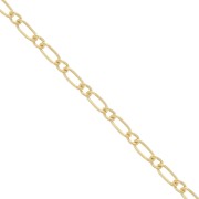 Alternating Figaro chain (1x1) 1.5 mm - Gold Filled (rolled gold) x 50cm