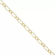 Figaro chain (1x1) 1.6mm Gold filled x 50cm