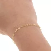 Cable chain chain 2mm Gold filled x 50cm