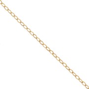 Cable chain flat chain 1.3mm Gold filled x 50cm