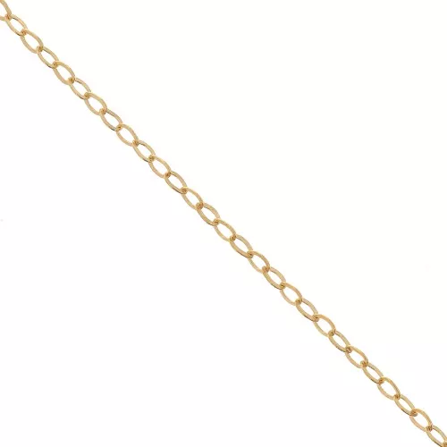 Cable chain flat chain 1.3mm Gold filled x 50cm