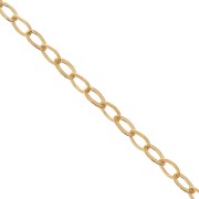 Cable chain flat chain 1.3mm Gold filled x 50cm