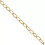 Cable chain flat chain 1.3mm Gold filled x 50cm