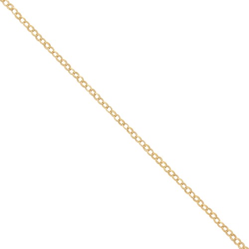 Double Round Cable chain link chain 1.6mm Gold filled x 50cm