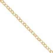 Double Round Cable chain link chain 1.6mm Gold filled x 50cm