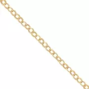 Double Round Cable chain link chain 1.6mm Gold filled x 50cm