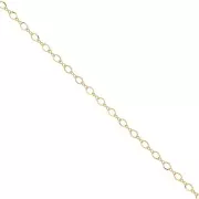 alternate (1x1) link chain 2mm Gold filled x 50cm