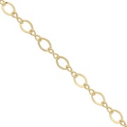 alternate (1x1) link chain 2mm Gold filled x 50cm