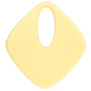 pendant - 28x25 mm diamond-shaped pendant in opaque acetate - Vanilla x1 28x25 mm diamond-shaped pendant in opaque acetate - Vanilla x1