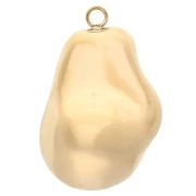 Pendant irregular drop 28x18 mm - 304 Gold stainless steel x1