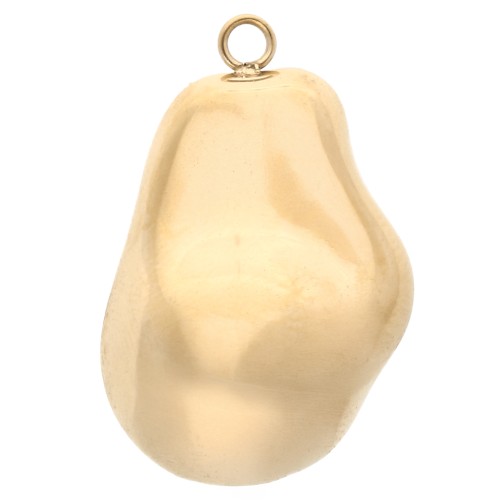 Pendant irregular drop 28x18 mm - 304 Gold stainless steel x1