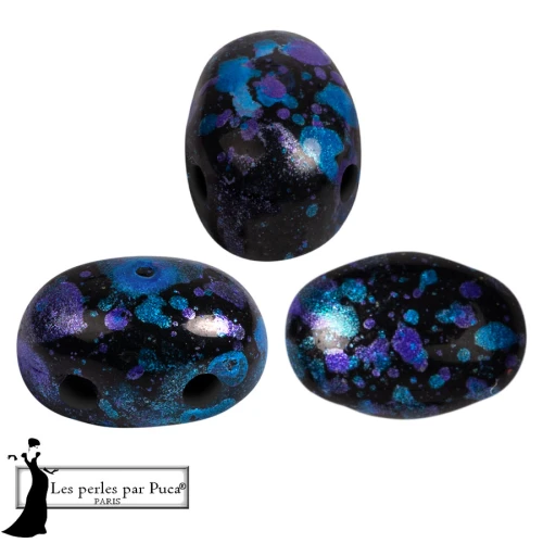 Glass beads Samos® by Puca® 5x7 mm - Enamel Blue x10g