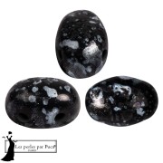 Glass beads Samos® by Puca® 5x7 mm - Enamel Grey x10g