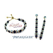 Glass beads Samos® by Puca® 5x7 mm - Enamel Purple and Pink x10g
