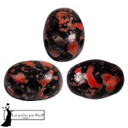 Glass beads Samos® by Puca® 5x7 mm - Enamel Red x10g