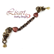 Glass beads Samos® by Puca® 5x7 mm - Enamel Red x10g