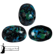Glass beads Samos® by Puca® 5x7 mm - Enamel Turquoise x10g