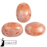 Glass beads Samos® by Puca® 5x7 mm - Mishmash Peach x10g