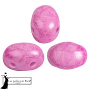 Glass beads Samos® by Puca® 5x7 mm - Pink Mishmash x10g