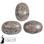 Glass beads Samos® by Puca® 5x7 mm - Mishmash Taupe x10g