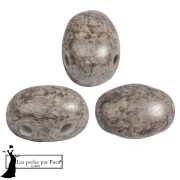 Glass beads Samos® by Puca® 5x7 mm - Mishmash Taupe x10g