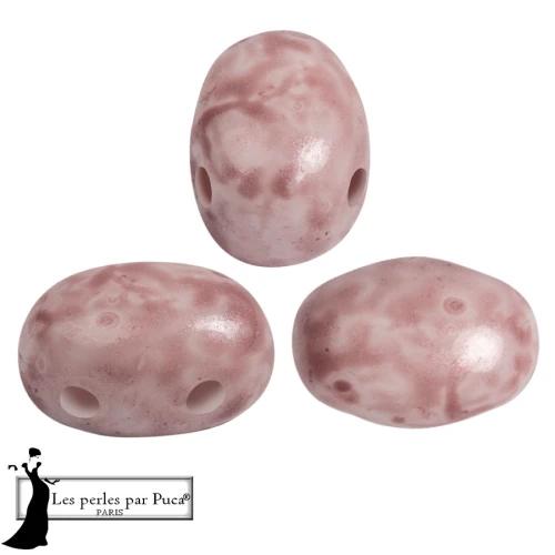 Glass beads Samos® by Puca® 5x7 mm - Mishmash Topaz x10g