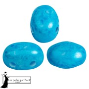 Glass beads Samos® by Puca® 5x7 mm - Mishmash Turquoise x10g