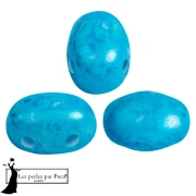 Glass beads Samos® by Puca® 5x7 mm - Mishmash Turquoise x10g