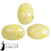 Glass beads Samos® by Puca® 5x7 mm - Mishmash Yellow x10g