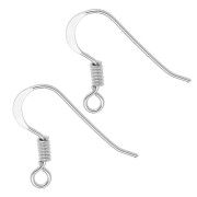 Ear hooks 17 mm Silver 925 x2
