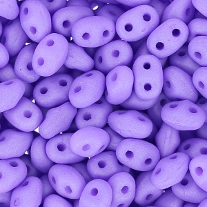 MiniDuo 2x4mm Opaque Violet Silk Mat x10g