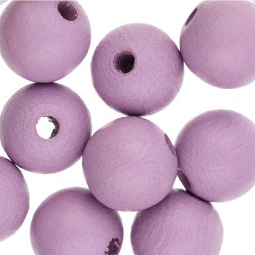 10 mm Round Wooden Beads - Parma x10