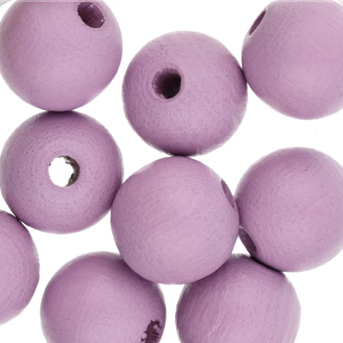 10 mm Round Wooden Beads - Parma x10