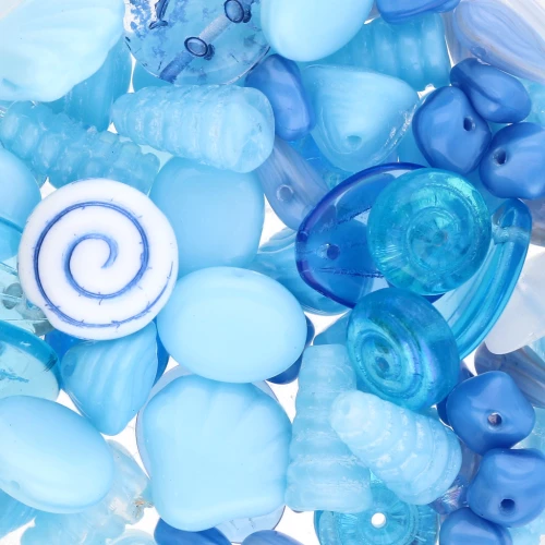 Bohemian pearl assortment - Aqua 2 x50g